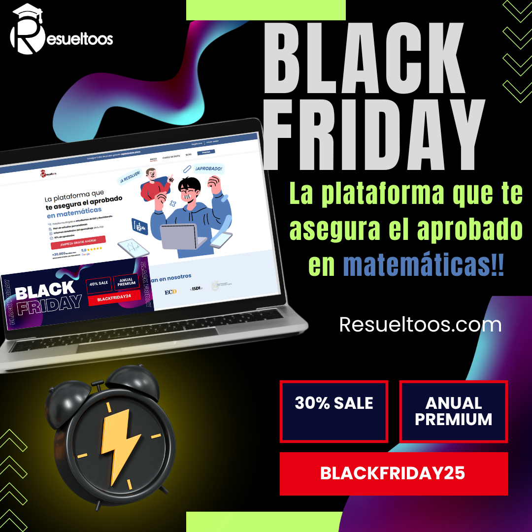 Descuentos blackfriday en resueltoos, consigue una oferta